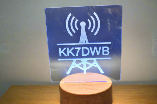 Ham Radio Lighted Acrylic Sign